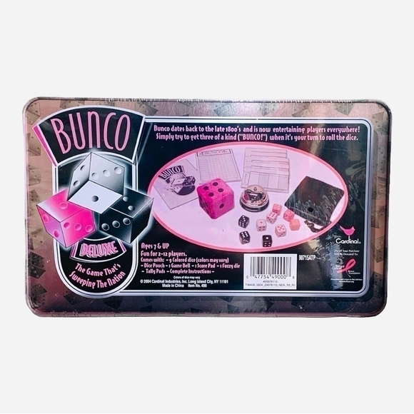 NIB Bunco Deluxe Cardinal Games The Original Game of Dice! Family Board Game - Picture 4 of 5